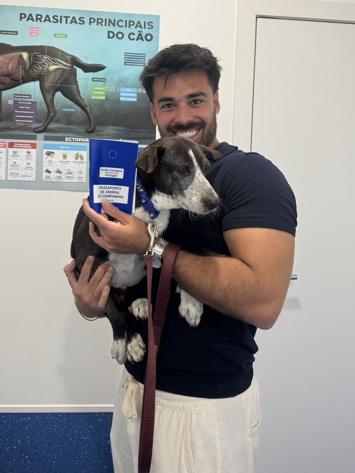 Ismael with Sukuna and his EU pet passport